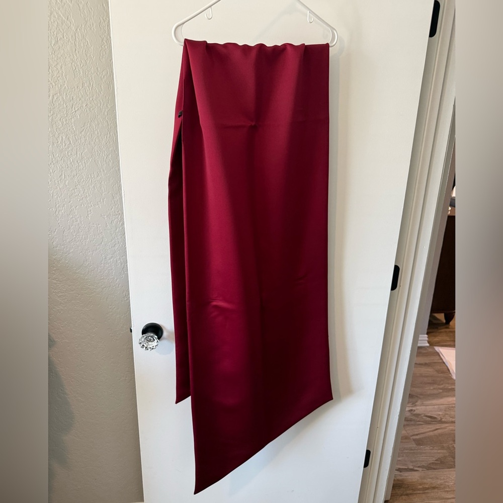 Elegant Deep Red Satin Wrap